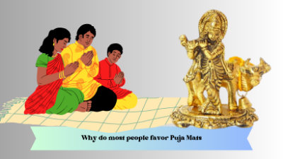 Why do most people favor Puja Mats over other mats when performing pooja?